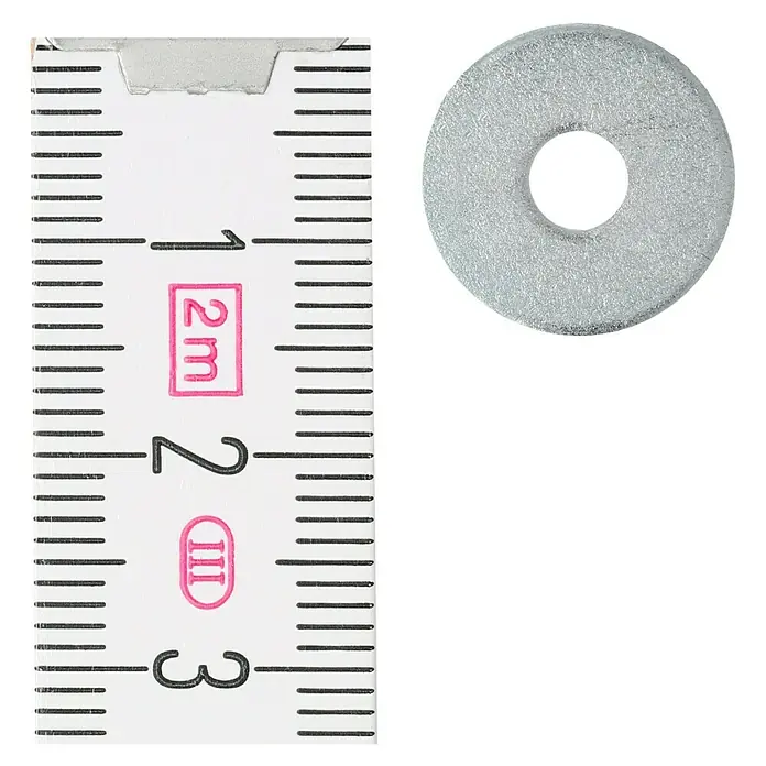 Profi Depot Karosseriescheibe VZ - Innendurchmesser: 4,3 mm, Außendurchmesser: 15 mm, 100 Stk. - Draufsicht