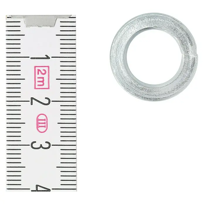 Profi Depot Federring - 12,2 mm, 100 Stk., DIN 127, Verzinkt - Draufsicht