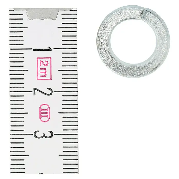 Profi Depot Federring - 10,2 mm, 100 Stk., DIN 127, Verzinkt - Draufsicht