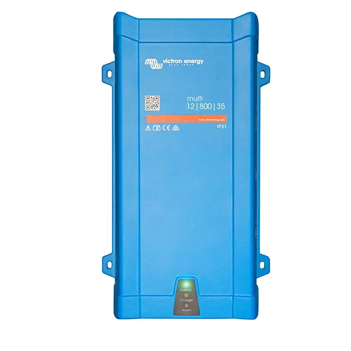 Inversor MultiPlus - 0,8 kV, 12 V, L x An x Al: 11 x 21,4 x 37,5 cm - Vista frontal