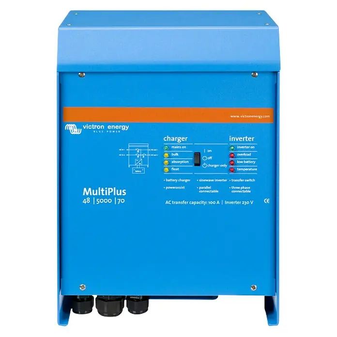 Inversor MultiPlus - 5 kV, 48 V, L x An x Al: 24 x 32,8 x 44,4 cm - Vista frontal