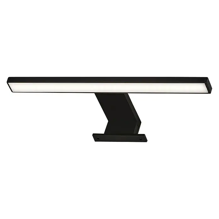 Briloner Aplique LED para espejo Dun - 5 W, L x An x Al: 10,3 x 30 x 3,6 cm, Blanco neutro - Vista angular