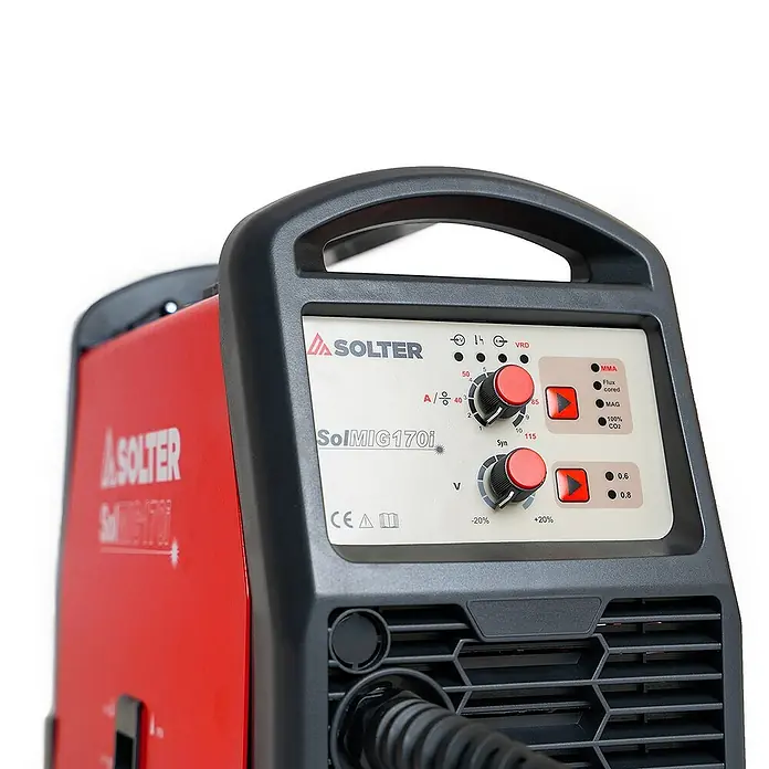Solter Equipo de soldadura Inverter SOLMIG 170i - Corriente de soldadura: 130 A, Grosor de electrodo: 1,6 - 3,25 mm - Primer plano