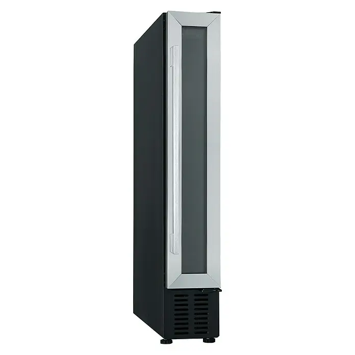 Cata Vinoteca de instalación integrada VI 15107 X - 7 botellas, L x An x Al: 48 x 15 x 87 cm, Negro/Inox - Vista angular