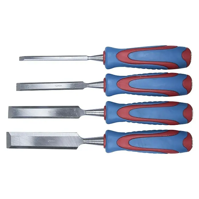 Set de formones CPT860000 - 4 pzs., Anchura de hoja: 6/12/18/26 mm - Vista descendente