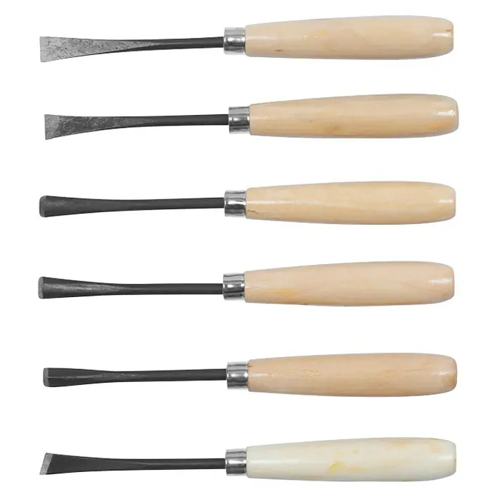 Set de formones CPT861216 - 6 pzs. - Vista descendente
