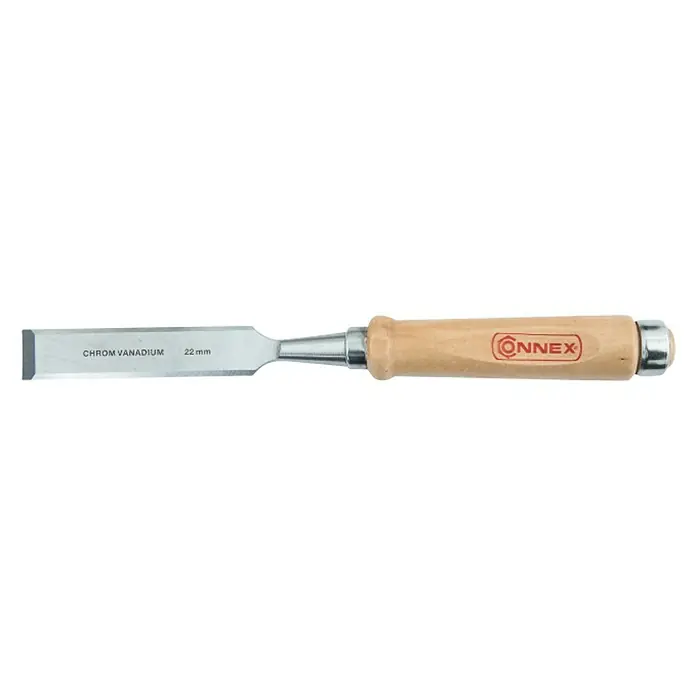 Cincel - Anchura de hoja: 22 mm, Material empuñadura: Madera - Vista descendente