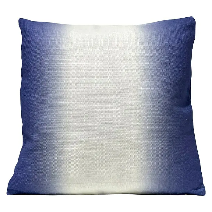 Cojín Mallorca - Azul/Blanco Degradado, 45 x 45 cm, 100% algodón