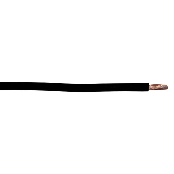Aderleitung Meterware H07 V-K - Schwarz, 6 mm² - Detailaufnahme