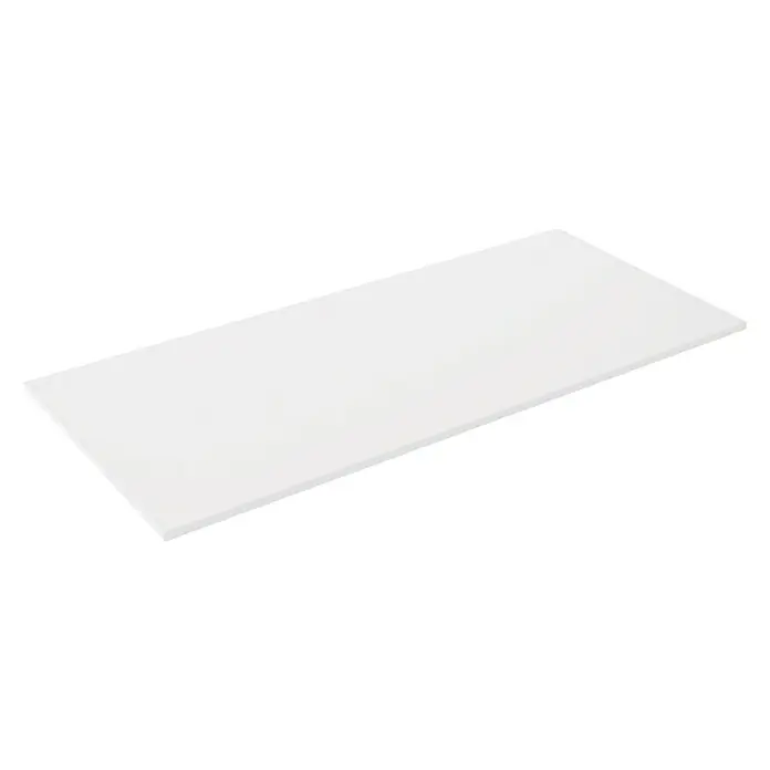 Encimera para lavabo lisa - L x An x Al: 46 x 81 x 1,5 cm, Blanco - Vista angular