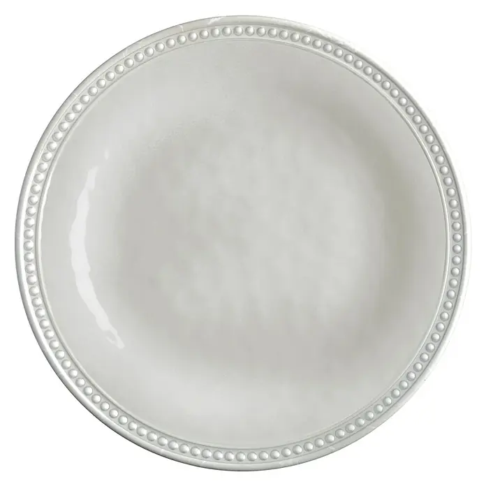 Marine Business Harmony Plato redondo Pearl - 6 uds., Diámetro: 21,5 cm, Plástico, Perla - Vista superior