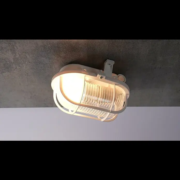 Ritter Leuchten Iso-Ovalleuchte - IP44, Weiß, 175 x 105 x 125 mm