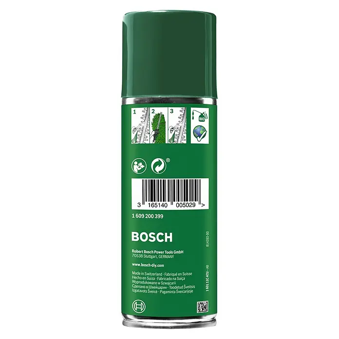 Bosch Pflegespray - 250 ml - Rückansicht