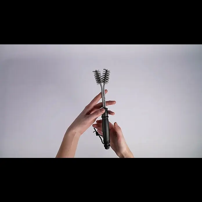Kingstone Grillbürste - Länge: 30 cm, Material Borsten: Edelstahl