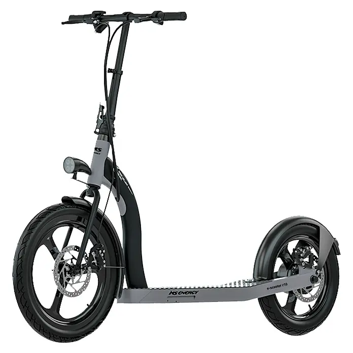 Električni romobil MS Energy R10 - Sive boje, Opteretivost: 120 kg, Brzina: 0 km/h - 30 km/h - Dijagonalni pogled