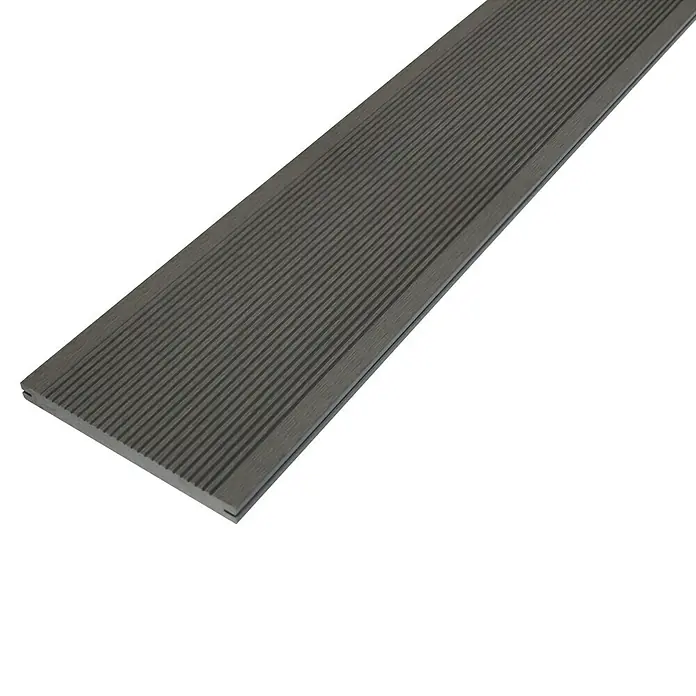 WPC-Terrassendiele - Grau, 300 x 19 x 1,6 cm - Detailaufnahme