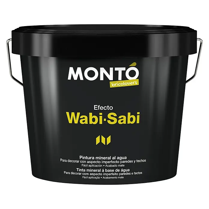 Montó Bricolovers Pintura para efectos decorativos Wabi Sabi - Gris intenso, 2,5 l - Vista frontal
