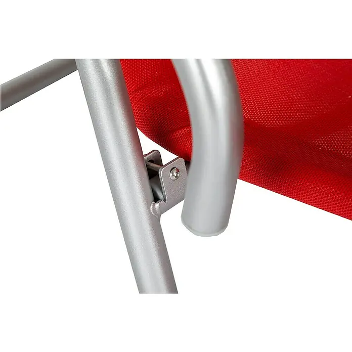 Acamp Komfortliege Calypso - L x B x H: 137 x 75 x 107 cm, Stahl, Chili - Detailaufnahme