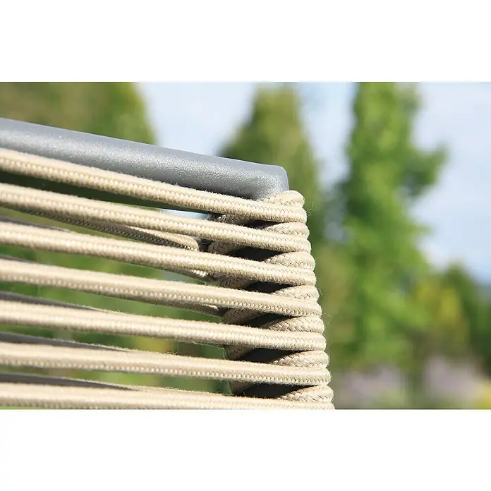 Acamp Klappstuhl Ropa - L x B x H: 52 x 45 x 85 cm, Textilen, Anthrazit/Taupe, 2 Stk. - Detailaufnahme