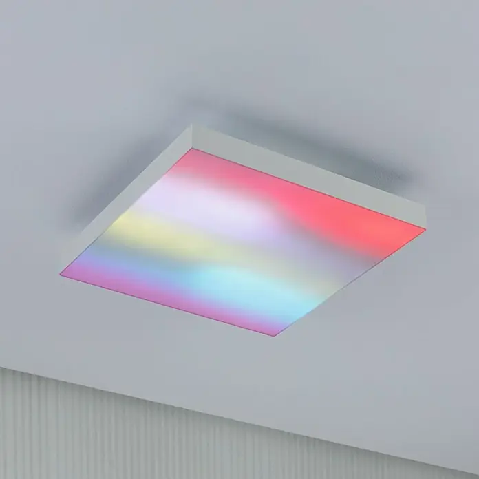 Paulmann LED-Panel - 16 W, L x B x H: 29,5 x 29,5 x 6,4 cm, Weiß, Warmweiß - Stimmungsaufnahme