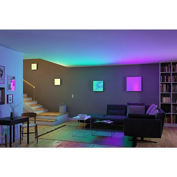 Paulmann LED-Panel - 16 W, L x B x H: 29,5 x 29,5 x 6,4 cm, Weiß, Warmweiß - Anwendungsbeispiel