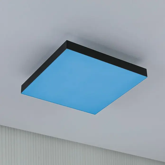 Paulmann LED-Panel - 16 W, L x B x H: 29,5 x 29,5 x 6,4 cm, Schwarz, Warmweiß - Stimmungsaufnahme