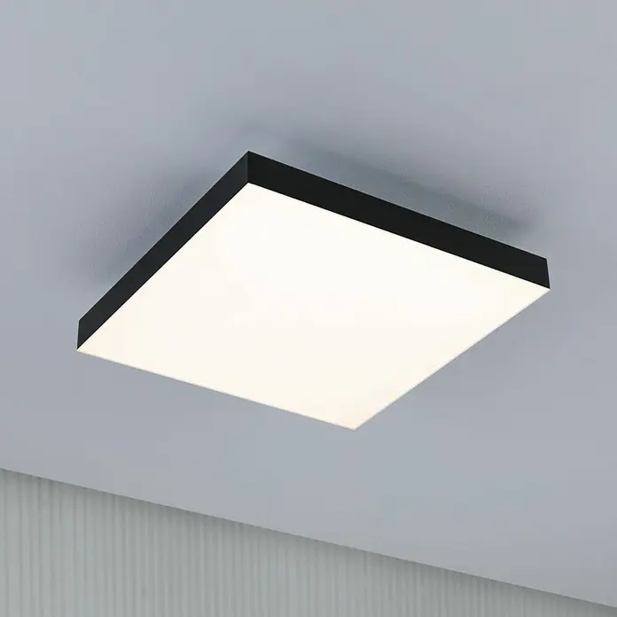 Paulmann LED-Panel - 16 W, L x B x H: 29,5 x 29,5 x 6,4 cm, Schwarz, Warmweiß - Stimmungsaufnahme