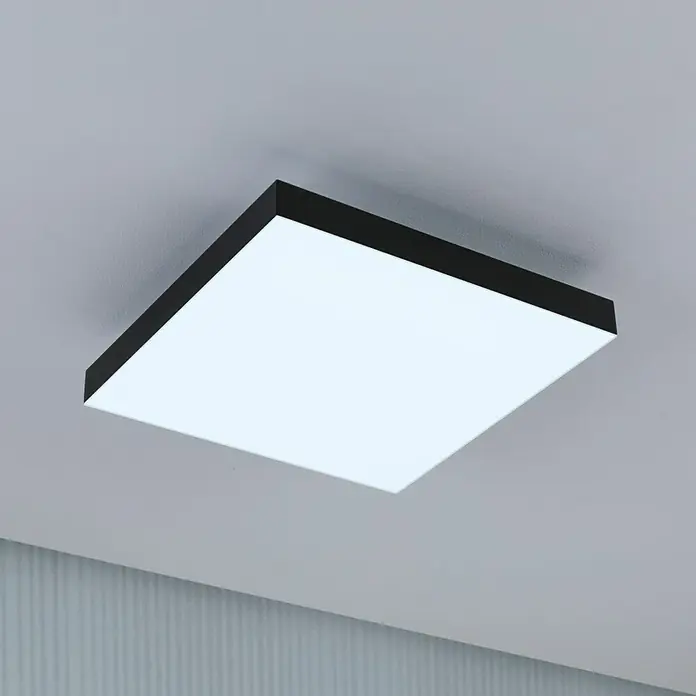 Paulmann LED-Panel - 16 W, L x B x H: 29,5 x 29,5 x 6,4 cm, Schwarz, Warmweiß - Stimmungsaufnahme