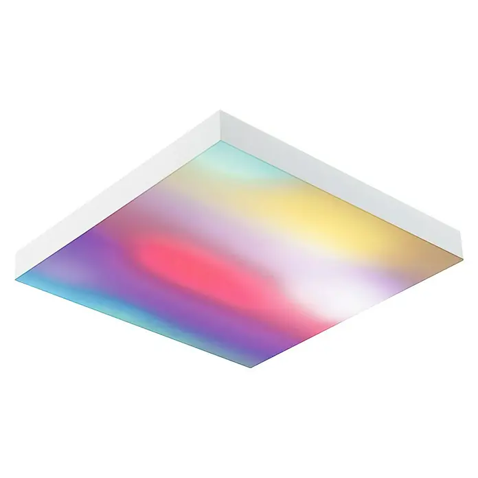 Paulmann LED-Panel - 16 W, L x B x H: 29,5 x 29,5 x 6,4 cm, Weiß, Warmweiß - Diagonale Ansicht