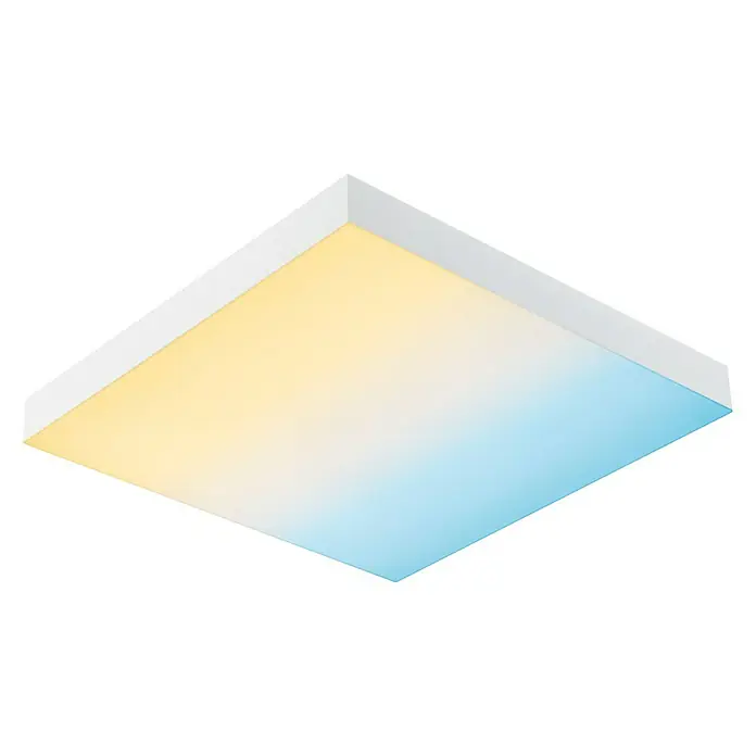 Paulmann LED-Panel - 16 W, L x B x H: 29,5 x 29,5 x 6,4 cm, Weiß, Warmweiß - Diagonale Ansicht