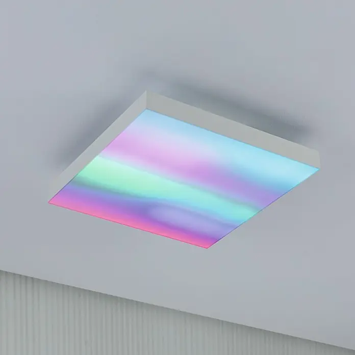 Paulmann LED-Panel - 16 W, L x B x H: 29,5 x 29,5 x 6,4 cm, Weiß, Warmweiß - Stimmungsaufnahme
