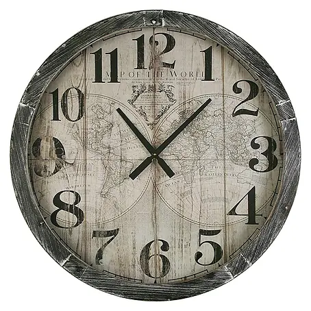 Reloj de pared redondo Mapa World