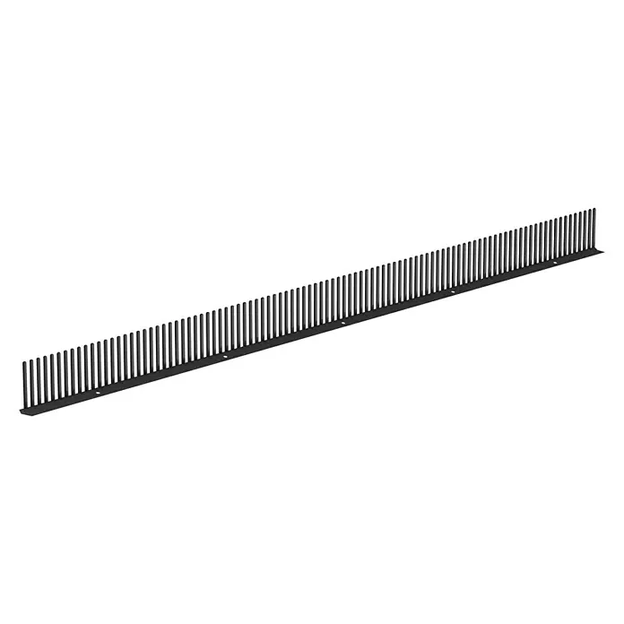 Sarei Traufenkamm - 100 x 5,5 x 1 cm, Anthrazit - Diagonale Ansicht