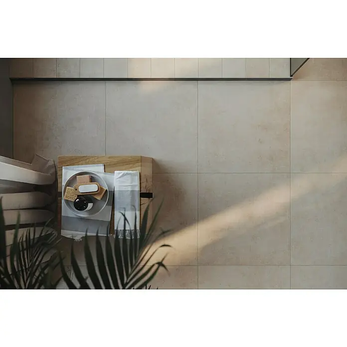 Atlas Concorde Feinsteinzeugfliese Draft Light - 60 x 60 cm, Beige, Matt - Stimmungsaufnahme