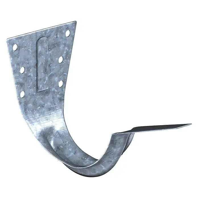 Sarei Dachrinnenhalter - Nennweite: 80 mm, Stahl, Verzinkt, Schrauben - Diagonale Ansicht