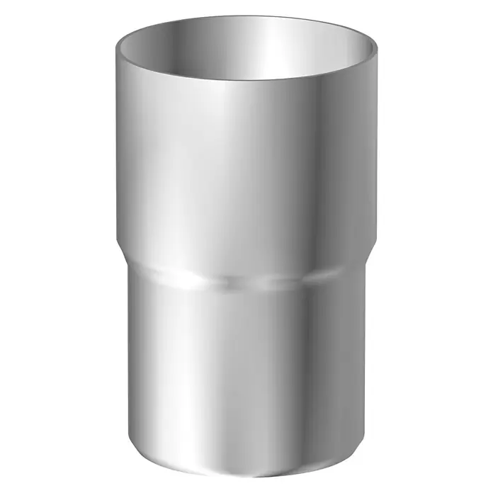 Sarei Fallrohrverbinder - Nennweite: 80 mm, Zink - Vorderansicht
