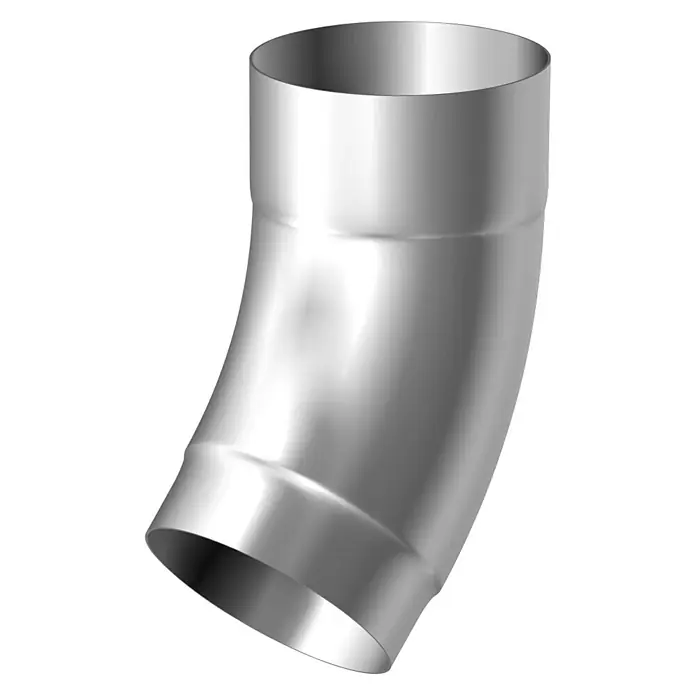 Sarei Fallrohrbogen - Nennweite: 80 mm, Winkel: 40 °, Aluminium - Diagonale Ansicht