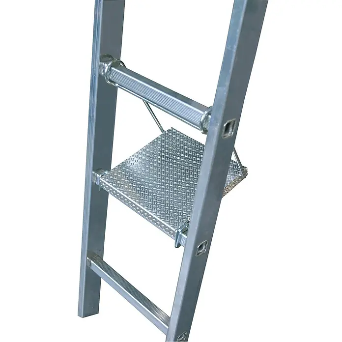 Krause Trittablage - Geeignet für: Sprossenleitern, Aluminium - Detailaufnahme