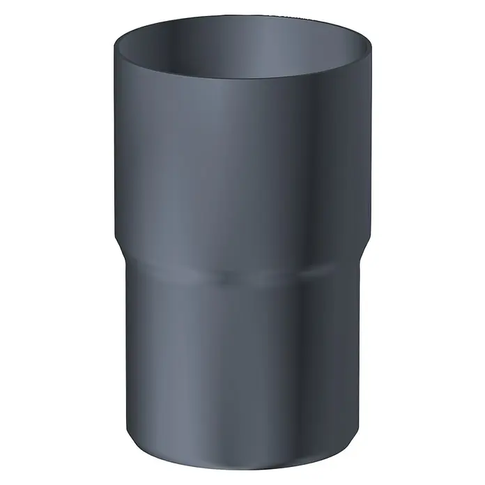 Sarei Fallrohrverbinder - Nennweite: 60 mm, Aluminium, Anthrazit - Vorderansicht