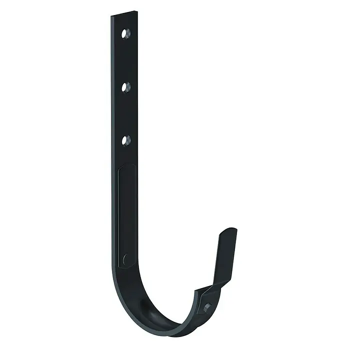 Sarei Dachrinnenhalter - Nennweite: 100 mm, Anthrazit, Stahl - Diagonale Ansicht