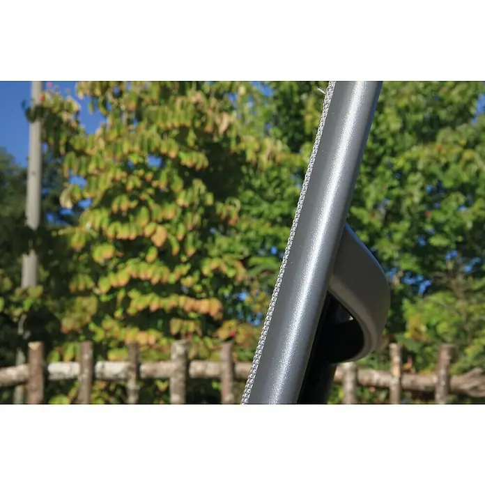 Acamp Gartenmöbel-Set Spring - 1 x Glastisch Alpha, 4 x Klappsessel Spring, Aluminium/Glas, Anthrazit/Carbon/Cemento Taupe - Detailaufnahme