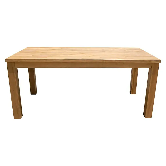 Acamp Gartenmöbel-Set Ciro - 1 x Tisch Old Java, 4 x Armsessel Ciro, Aluminium/Flex-Mesh/Akazie, Grau/Taupe/Teak-färbig - Vorderansicht