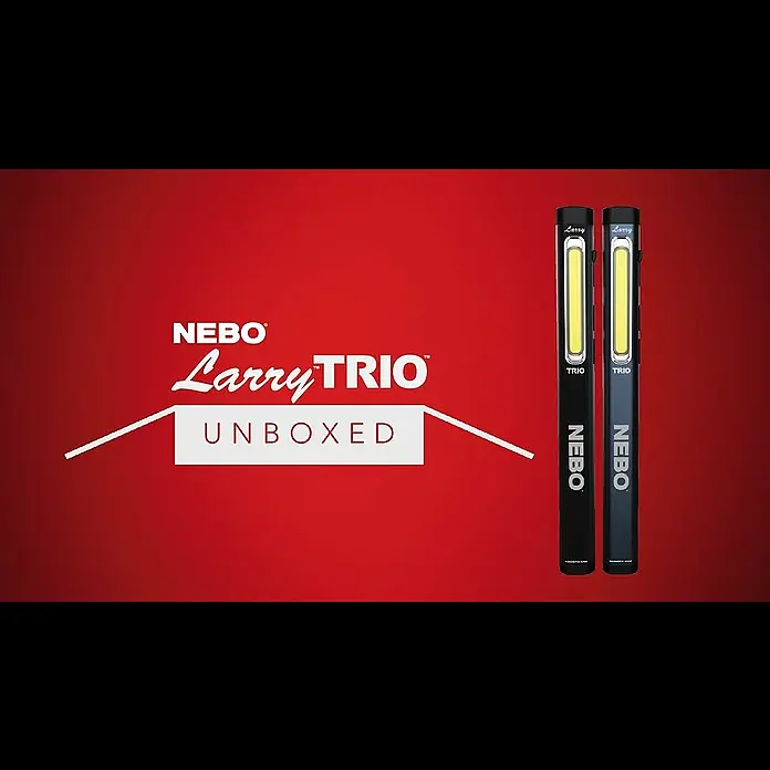Nebo Tools Linterna LED recargable Láser - 300 lm, Aluminio, Autonomía estimada: 2 h - Unboxed: Larry