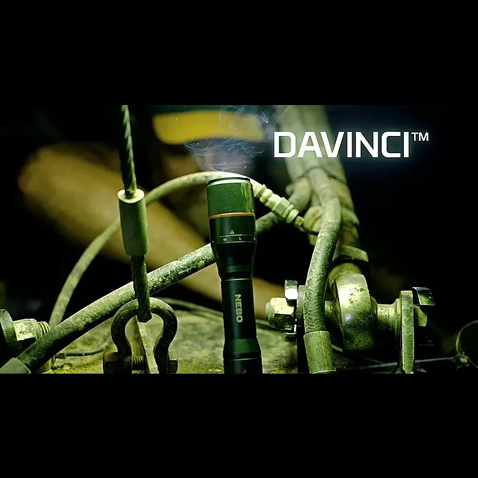 Nebo Tools Linterna de batería Davinci 2000 - 2.000 lm, Aluminio, Autonomía estimada: 20 h - NEBO Da Vinci