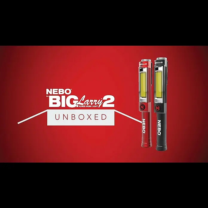 Nebo Tools Linterna LED Big Larry 2 - 40 lm - 500 lm, Aluminio, 2 h - 40 h - Unboxed: Big Larry