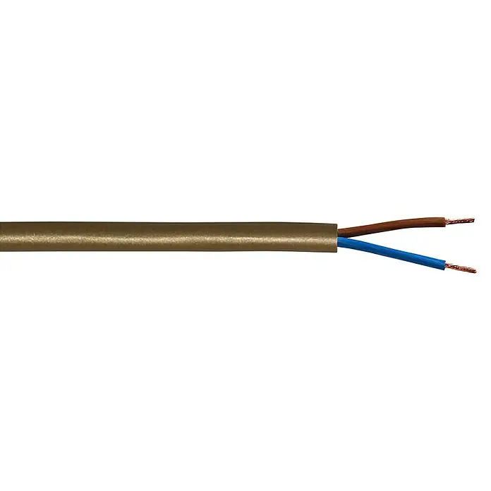 Schlauchleitung Meterware - H03VV-F2x0,75, Gold - Detailaufnahme