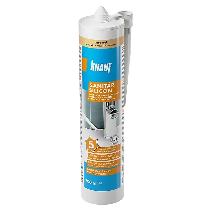 Knauf Sanitär-Silikon - Caramel, 300 ml - Vorderansicht