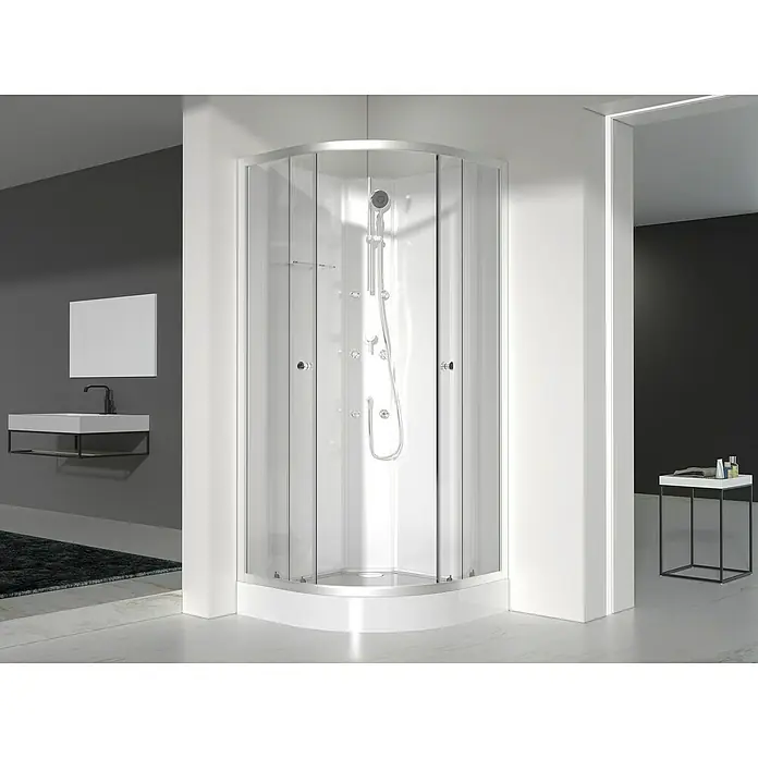 Designdusche White Ocean - 90 x 90 x 210 cm, Weiß - Stimmungsaufnahme