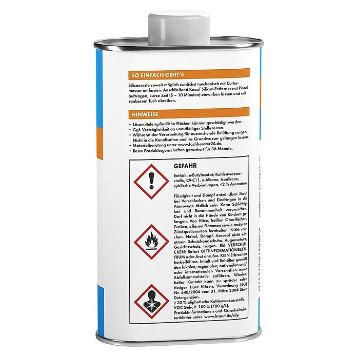 Knauf Silikonentferner - 250 ml - Rückansicht