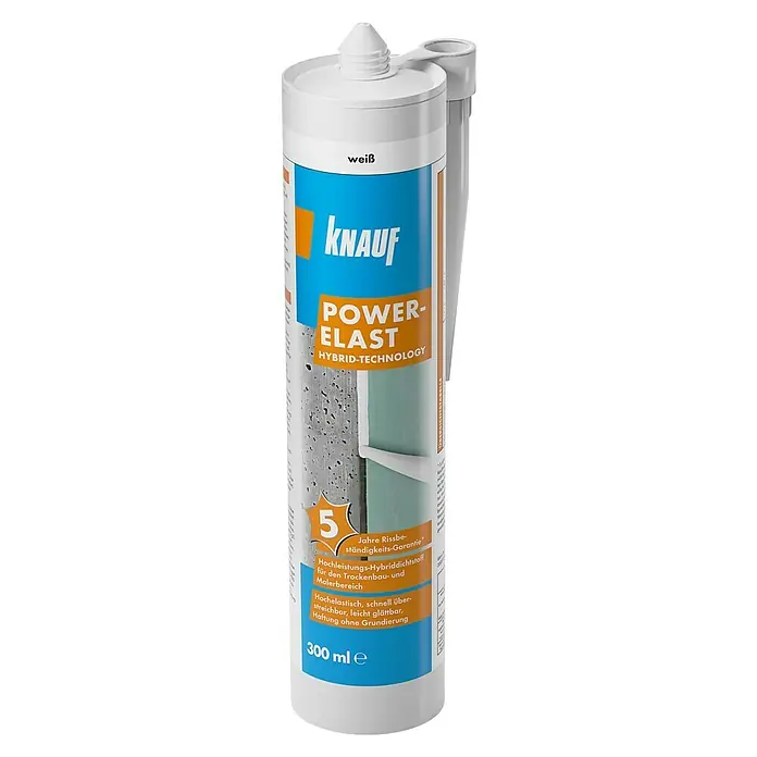 Knauf Dichtstoff Power-Elast - 300 ml, Hybrid-Polymer - Vorderansicht